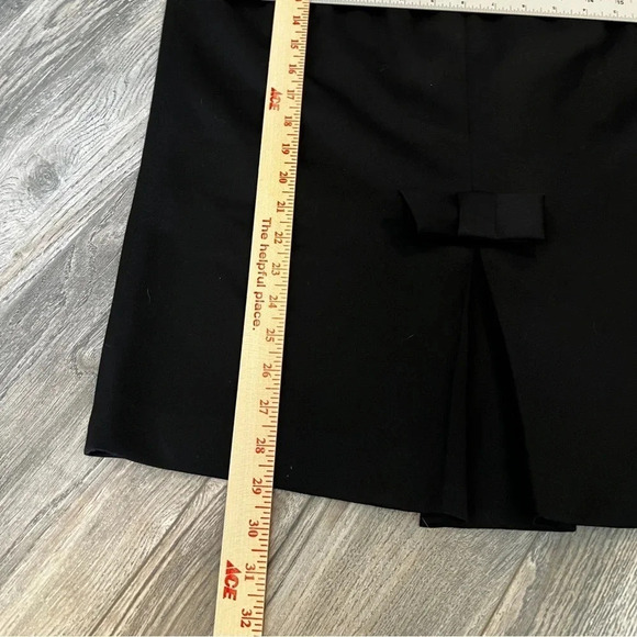 vintage ANNA MARCHETTI made in italy 100% Wool Skirt Lined Bow at Hem Size 46 - Picture 10 of 11